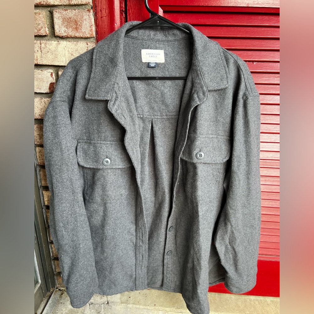 Gray Wool Blend Women's Jacket